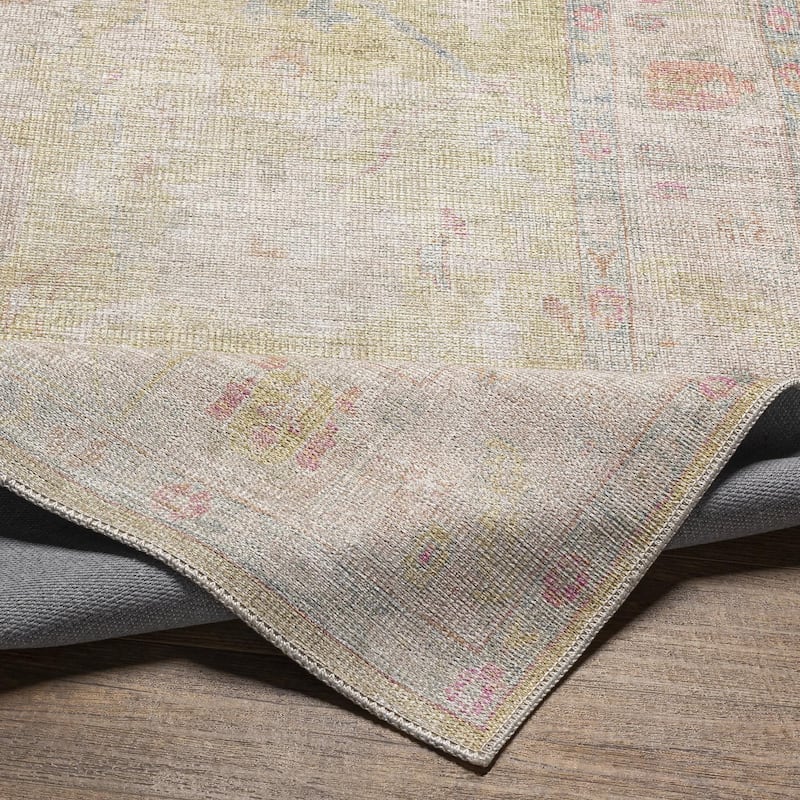 Livabliss Kemer Traditional Floral & Botanical Washable Area Rug