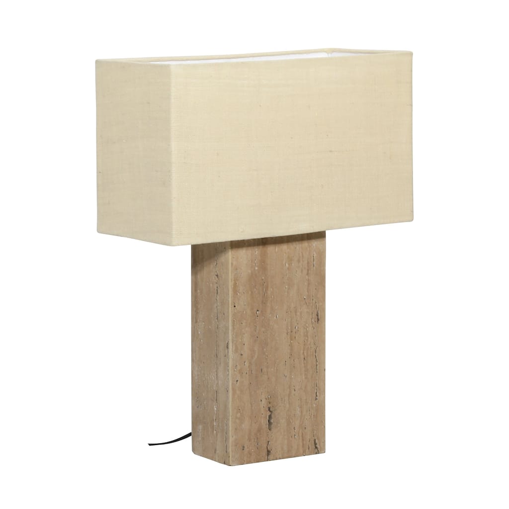 Marisol 30" Tall Table Lamp with Beige Shade, Natural