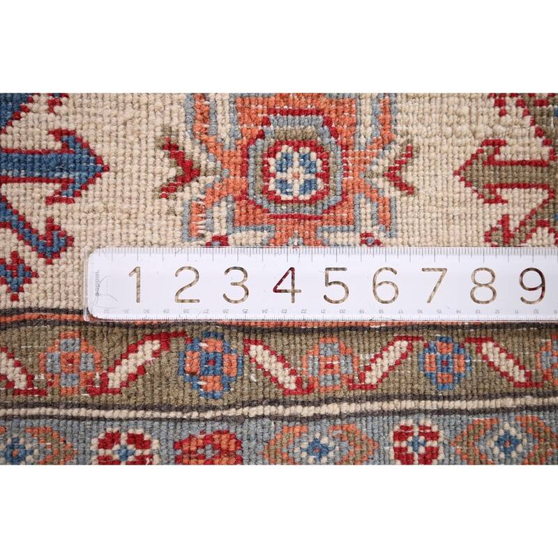 Kazak Oriental Area Rug Handmade Traditional Red Wool Carpet - 5'5" x 7'9"