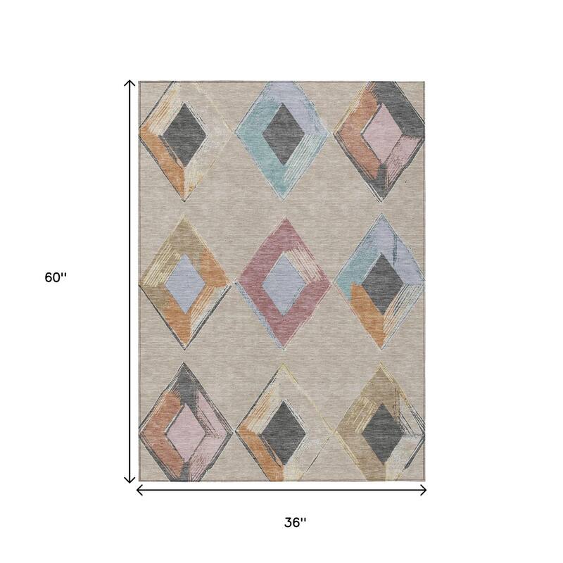 HomeRoots Geometric Transitional Rectangle Outdoor Rug