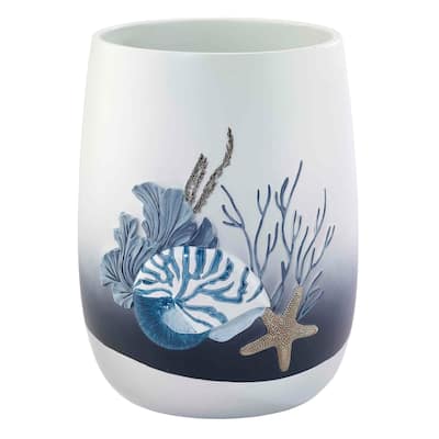 Avanti Linens Blue Lagoon Wastebasket