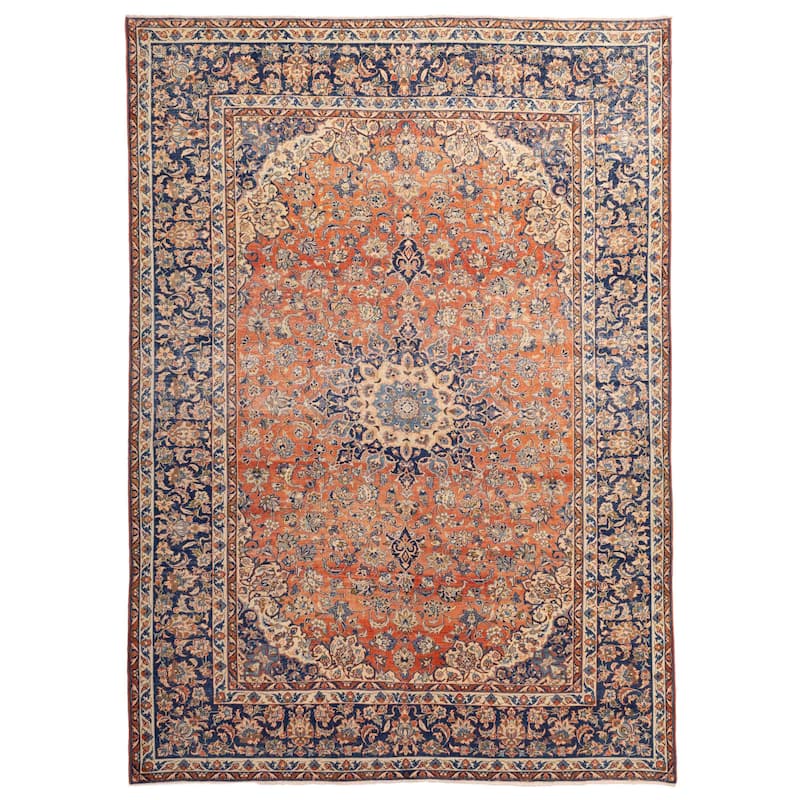 ECARPETGALLERY Hand-knotted Antalya Vintage Dark Copper Wool Rug - 9'9 x 13'4