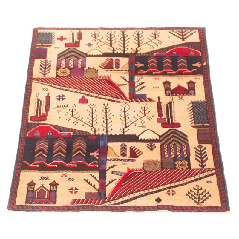 Teimani Tan Rug 2'10" x 4'8" - 2'10 x 4'8