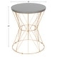 preview thumbnail 18 of 37, Kate and Laurel Mendel Round Metal End Table - 16x16x20