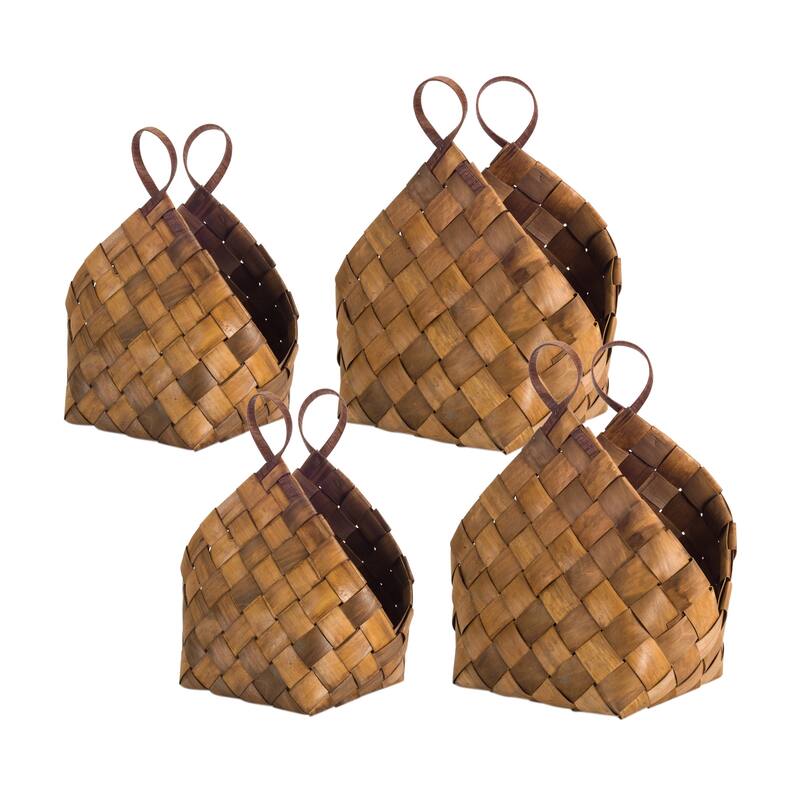 Metasequoia Basket (Set of 4) - 18.25 x 12.25 x 21; 14.5 x 10.5 x 18