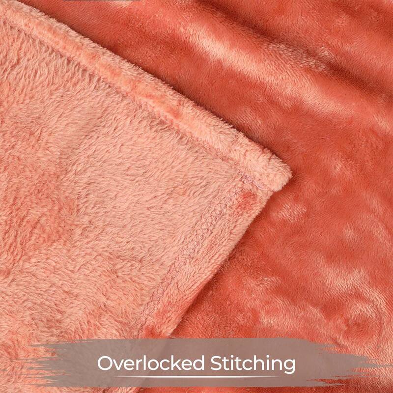 Superior Fleece Plush Medium Weight Soft Fluffy Decorative Blanket