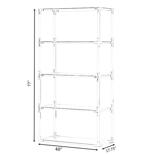 Acrylic etagere outlet bookcase