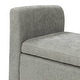 preview thumbnail 24 of 69, Franco Modern Upholstered Storage Bench with Two Throw Pillows and Thick Padded Cushion