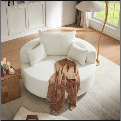 360 Degree Swivel Chair with 3 Removable Pillows