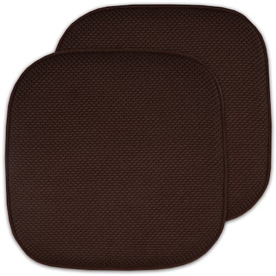 16-in. Square Non-slip Memory Foam Seat Cushions (2 OR 4) - 16 X 16