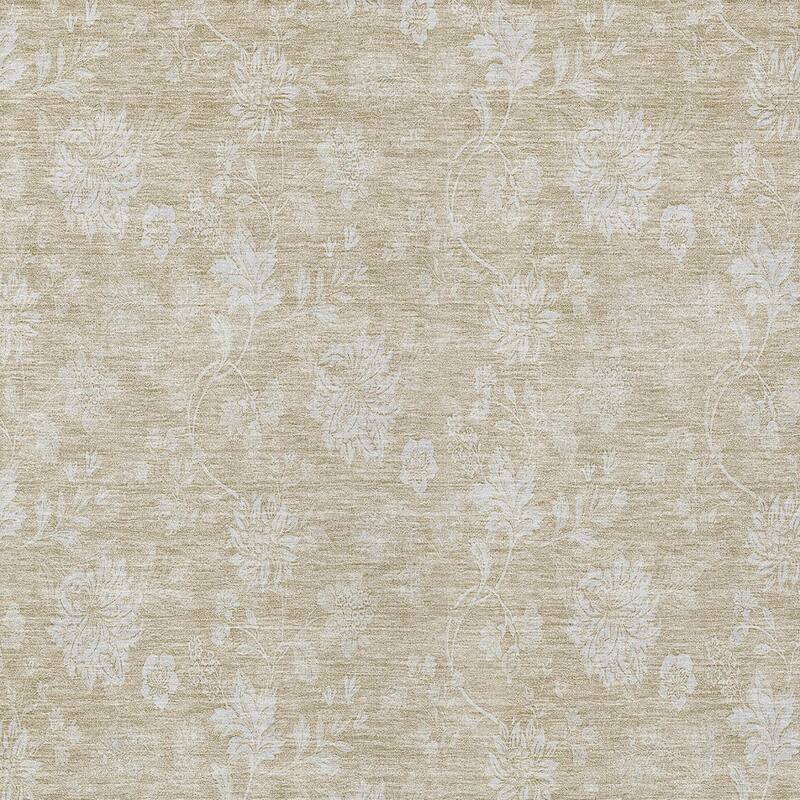 HomeRoots Floral Transitional Rectangle Outdoor Rug