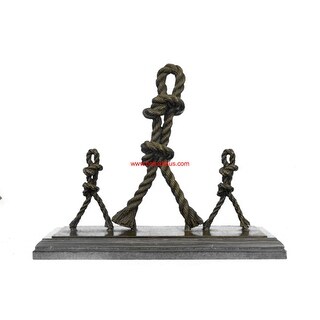 Signed Original French Artist Jean Patoue Dancing Ropes Bronze ...