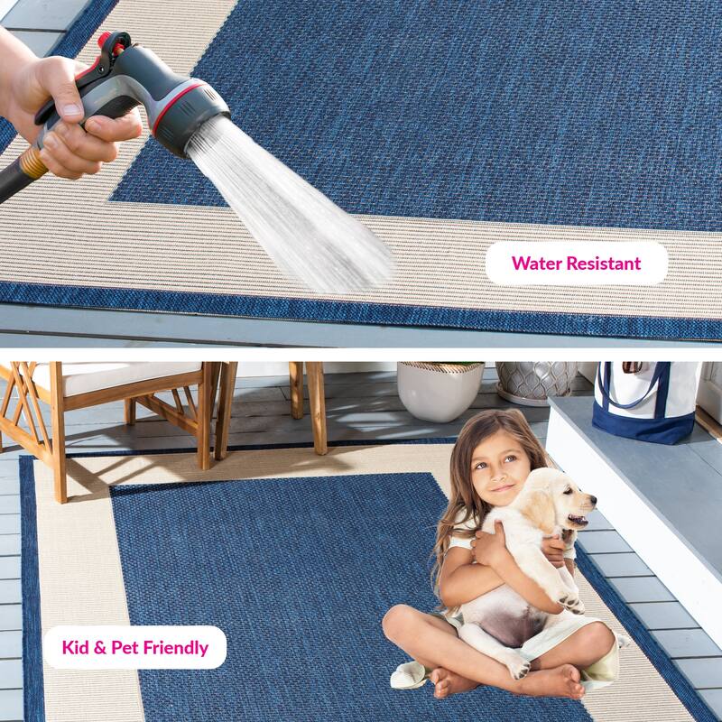 SAFAVIEH Courtyard Gwenneth Indoor/Outdoor Waterproof Patio Backyard Rug