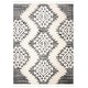 preview thumbnail 26 of 136, SAFAVIEH Moroccan Tassel Shag Iulieana Boho Tribal 2-inch Thick Rug 10' x 14' - Ivory/Grey - Rectangle