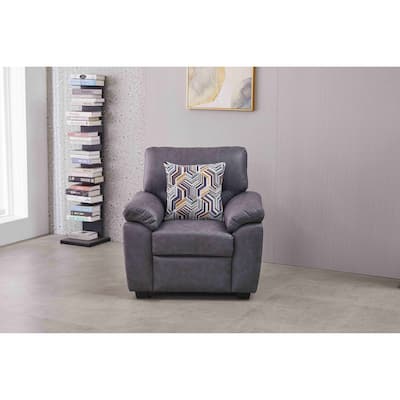 36.8'' Wide Faux Leather Chair