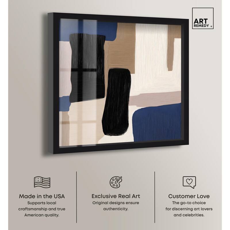 Blue Quietude I Shadowbox by Art Remedy