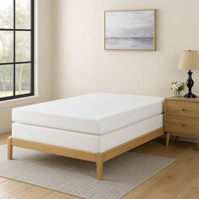 Appu 6 Inch Twin Mattress, Gel Memory Foam, Jacquard Protective Cover