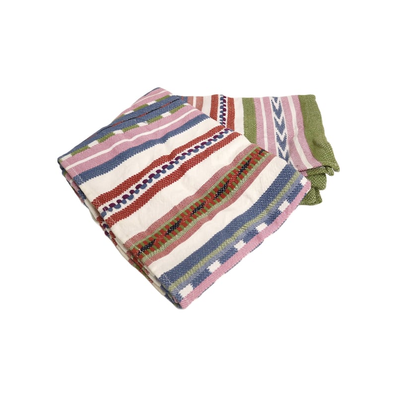 Home&Manor Handcrafted Wool & Cotton Throw Blanket