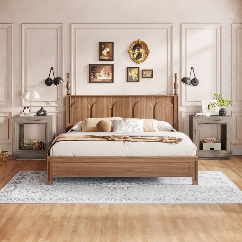 23.62-inch Rectangular Farmhouse Wood Side End Table for Living Room