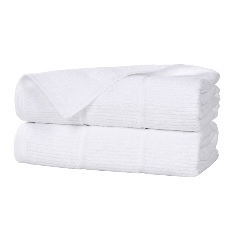 Superior Milo Smart Twist Viscose Cotton Blend Bath Sheets, Set of 2