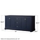 preview thumbnail 10 of 16, Wyndham Collection Avery 72" Double Free Standing Vanity Cabinet -