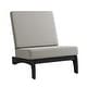 preview thumbnail 96 of 102, Beach-Style Outdoor Teak Club Chair Set Loveseate with Plush All-Weather Cushions