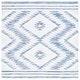 preview thumbnail 38 of 36, SAFAVIEH Alamo Lineke Rustic Boho Rug 6'7" Square - Ivory/Blue - Square