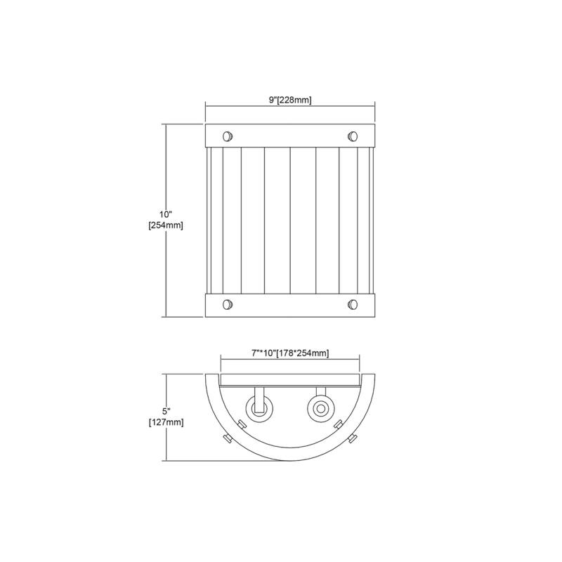 Elk Home Wooden Barrel Satin Brass Metal 2 Light Sconce