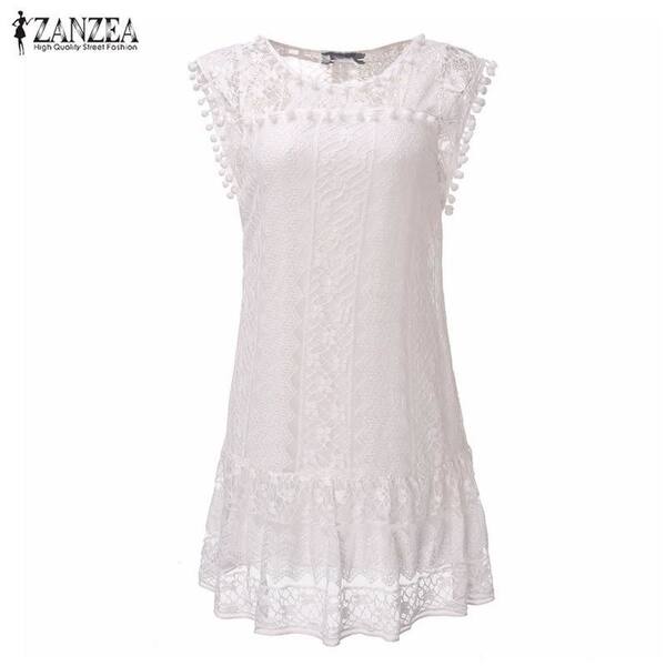 Shop Zanzea Summer Dress 2018 Hot Women Casual Sleeveless Beach