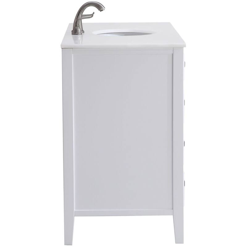 Elegant Lighting VF-1041-VW Cape Cod 48" Free Standing Single Basin