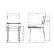 preview thumbnail 2 of 47, Amisco Sullivan Upholstered Dining Chair with Open Back and Metal Legs