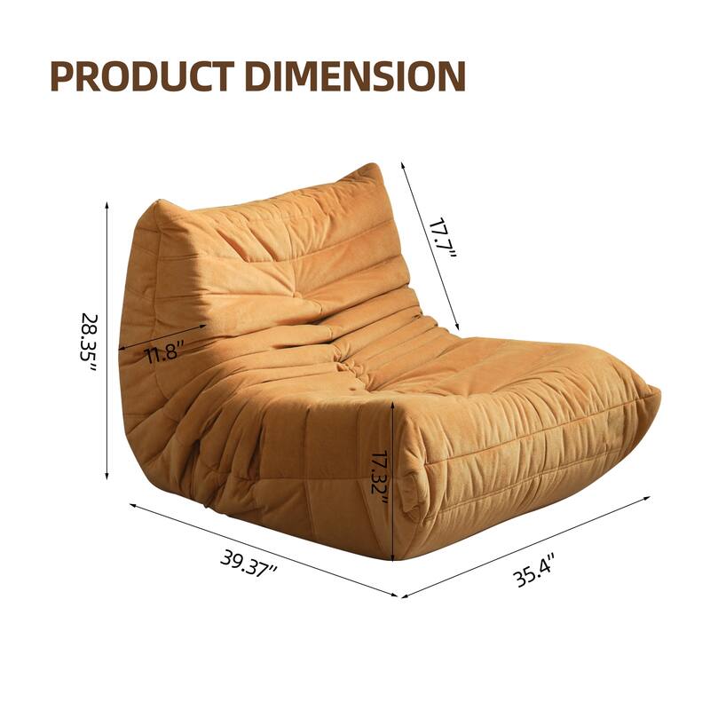 Big Bean Bag Chair Lounger Chair Stable Bean Bag Sofa for Home