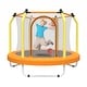 preview thumbnail 17 of 28, 55'' Kids Trampoline with Basketball Hoop and Safety Enclosure