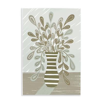 Stupell Muted Minimal Foliage Bouquet Wall Plaque Art Design By Martina Pavlova
