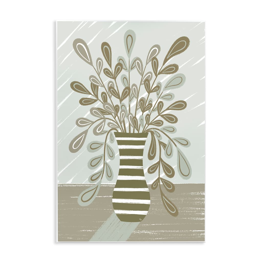 Stupell Muted Minimal Foliage Bouquet Wall Plaque Art Design By Martina Pavlova
