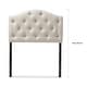 preview thumbnail 11 of 9, Copper Grove Daisy Upholstered Tufton Headboard
