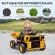 preview thumbnail 5 of 7, Qaba Kids Ride on Dump Truck, 12V Ride on Electric Car UTV with Electric Dump Bed, Shovel, Music Player & Headlights
