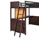 preview thumbnail 7 of 7, Versatility galore Twin size Wooden Loft Bed with Desk and Writing Board