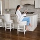 preview thumbnail 85 of 110, Maven Lane 31" Pullman Swivel Bar Height Kitchen Stool