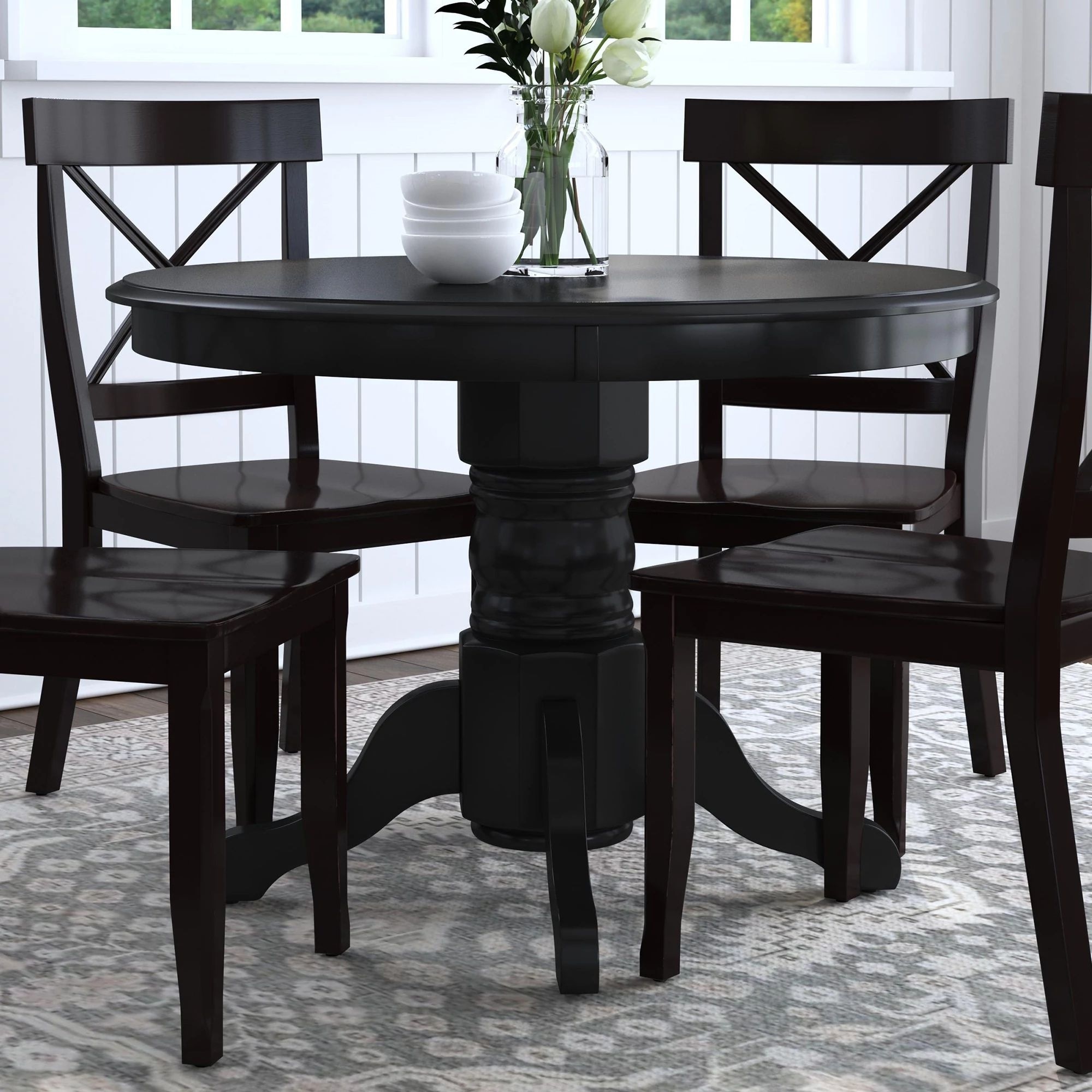 round pedestal dining room table