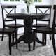 Homestyles 42" Round Pedestal Dining Table - Black