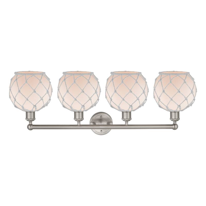 Innovations Lighting Endless Possibilities Edison - Farmhouse Rope - 4 Light 35" Bath Vanity Light