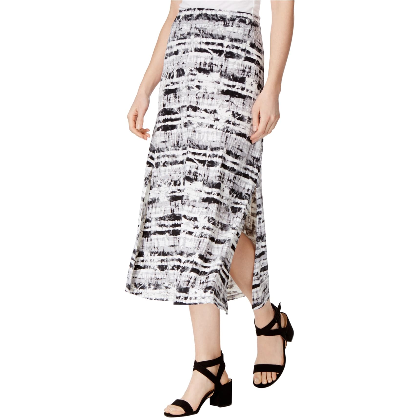 printed maxi skirt