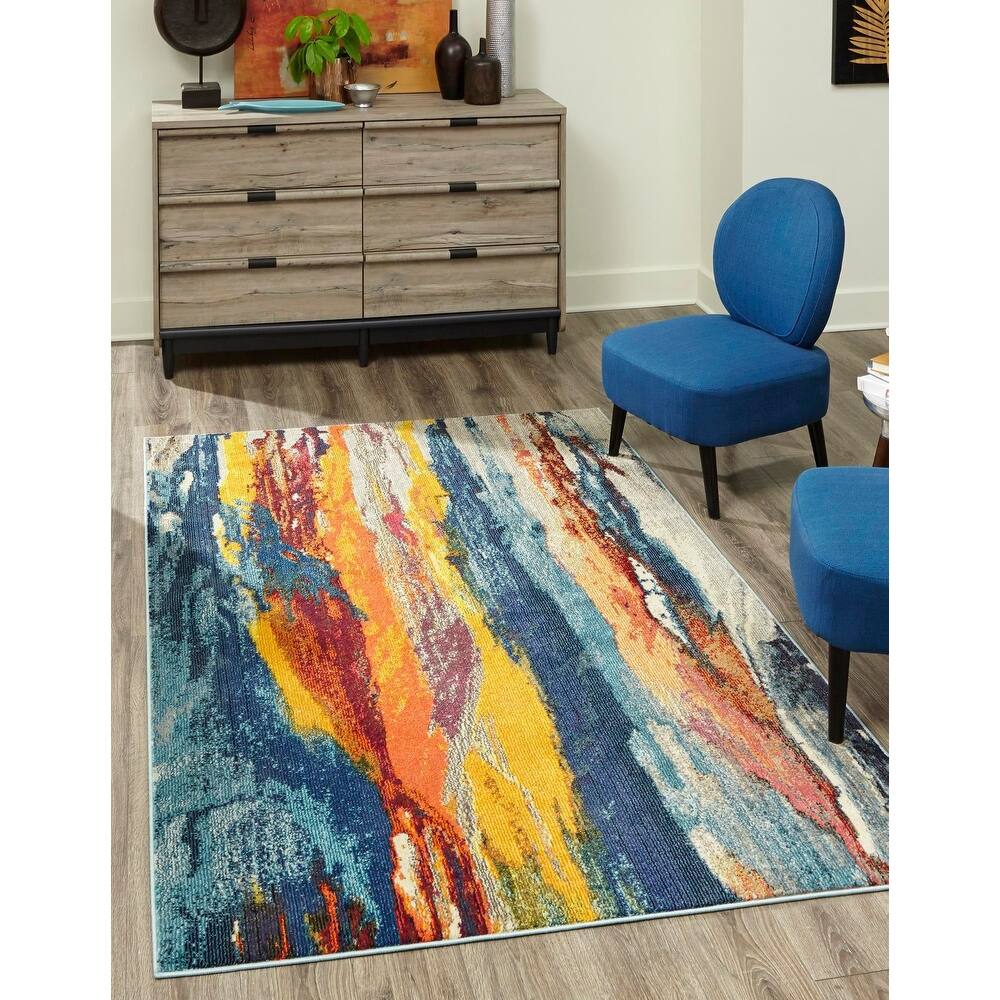 Contemporary Cleley Collection Area Rug