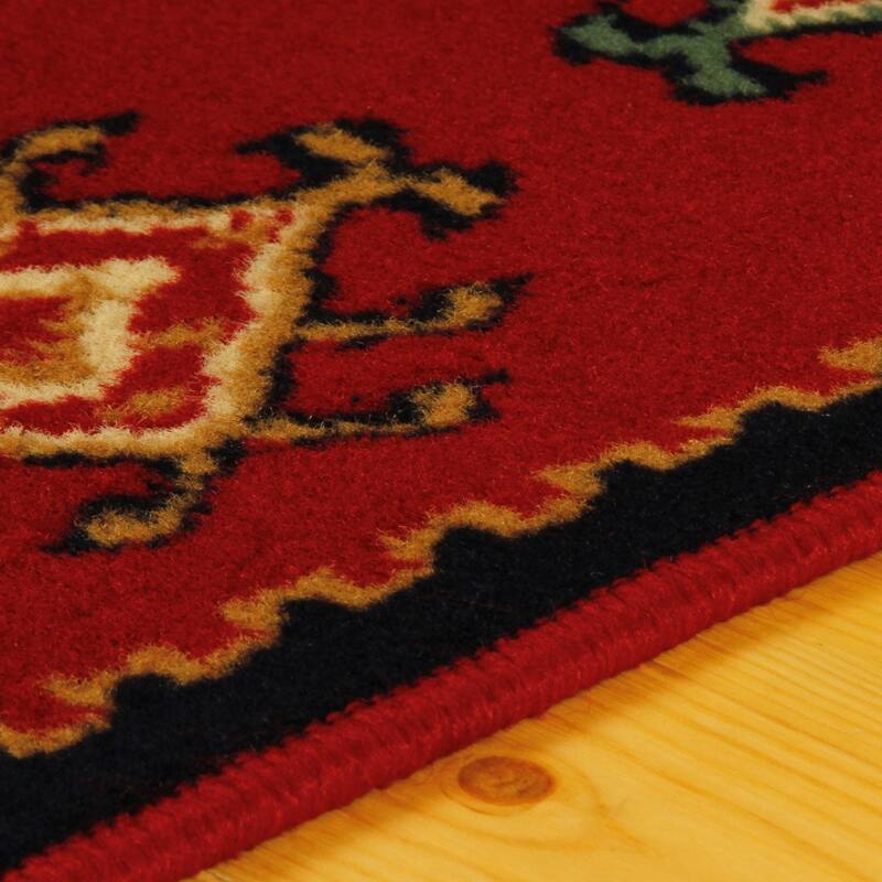 Geometric Bohemian Rustic Power-Loomed Area Rug by Superior