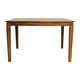 preview thumbnail 10 of 18, Classic Wood Dining Table with Offset Tapered Legs