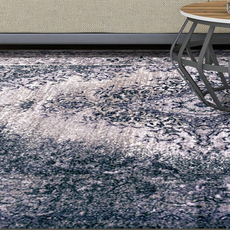 Superior Eldwin Medallion Non-Slip Washable Indoor Runner or Area Rug