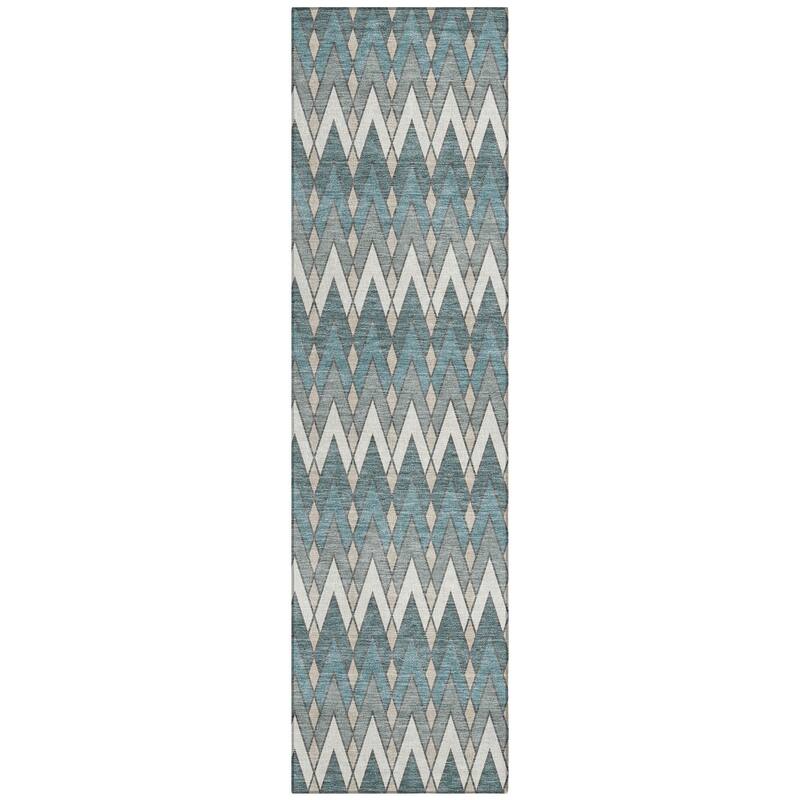 Machine Washable Indoor/ Outdoor Modern Baxter Chantille Rug