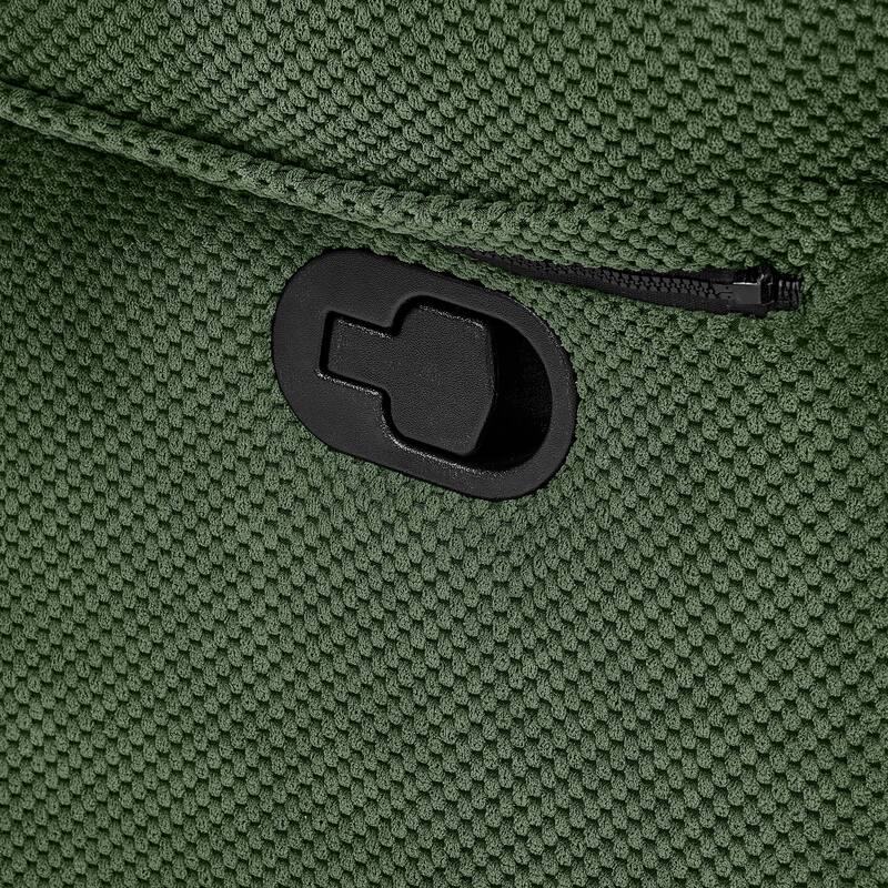 Recliner Chair, Overstuffed Armchair, Manual Recliner, Padded Footrest, Ergonomic Lounge Chair, Soft Fabric Recliner