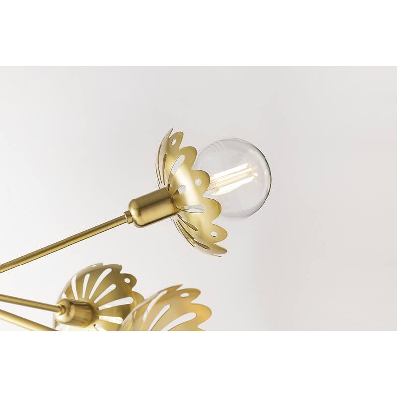 Mitzi by Hudson Valley Lighting Alyssa 8-light Aged Brass Chandelier